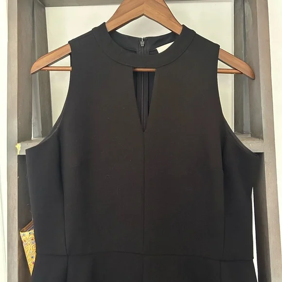 LOFT Black Midi Dress - Picture 2 of 9